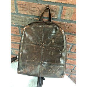 Vintage Leather Backpack Convertible Knapsack Sling Ruck Sack Zip Rucksack Aldo